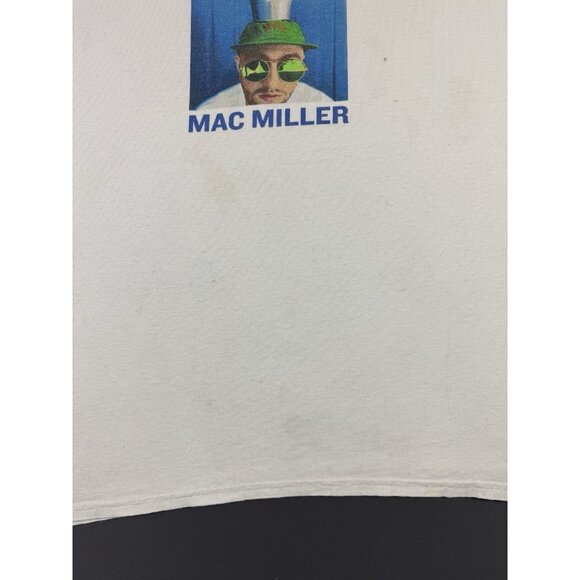 Mac Miller Hip Hop Rap Album Promo Tour Concert Flower White XL Shirt Streetwear - Picture 5 of 12